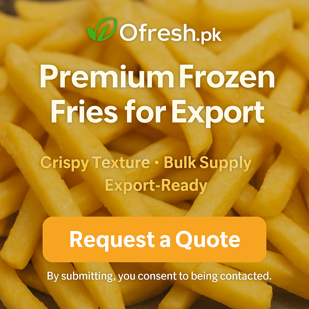 Premium Frozen Fries Export – Crispy, Golden, Global