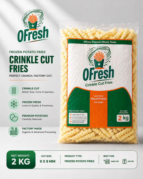 Crinkle Cut Fries 2kg