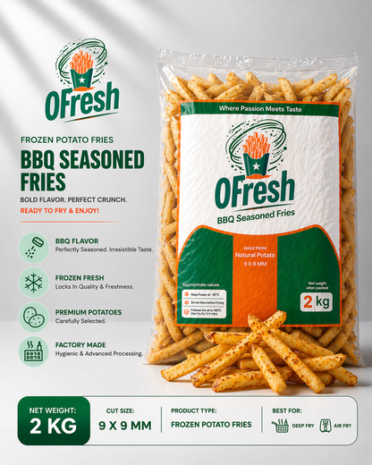 BBQ Straight Fries 2kg